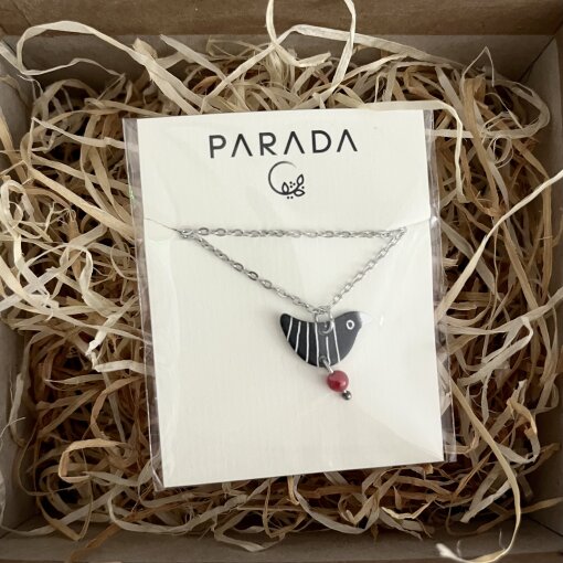 přívěsek Černý ptáček